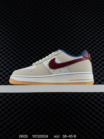 Nike Air Force 1 07 Low Beige Yellow Brown White Red EU 36-45 Casual - Unisex (BS-70966)