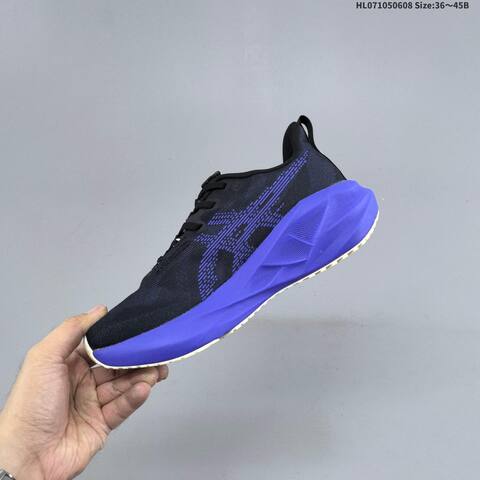 ASICS NOVABLAST 5 Black Blue EU 36-45 Running Shoe Running Sneakers - Unisex (BS-68761)