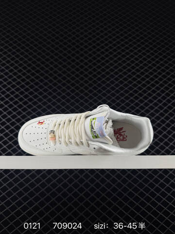 Nike Air Force 1 07 LV8 IQ1143-100 White Cream With Multicolor Embroidered Details EU 36-45 Lifestyle - Unisex (BS-73049)