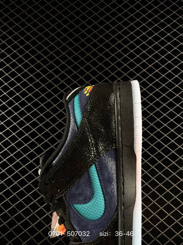 Nike SB Dunk Low Black Navy Teal Orange White EU 36-46 Skate Shoe - Unisex (BS-70500)