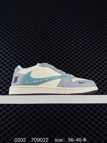 Jordan Air Jordan 1 Low White Grey Blue Cream EU 36-45 Sneaker - Unisex (BS-79726)