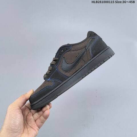 Nike Air Jordan 1 Low OG SP Dark Brown Black With Blue Stitching 36 45 Casual - Unisex (BS-66959)