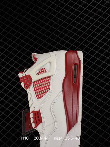 Jordan Air Jordan 4 Retro OG White Red EU 35 5-48 Basketball Shoe - Unisex BS-80311