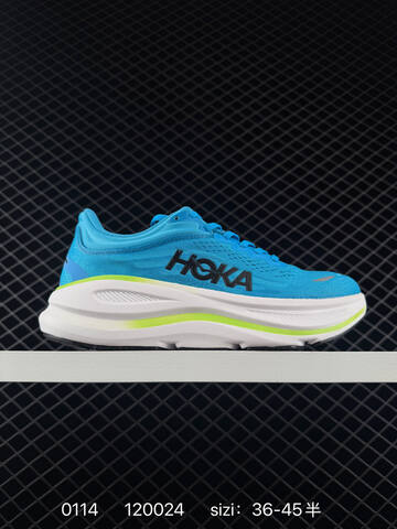 HOKA ONE ONE Bondi 9 Bright Blue White Neon Yellow Black EU 36-45 Running Shoe Running Sneakers Unisex BS-86321