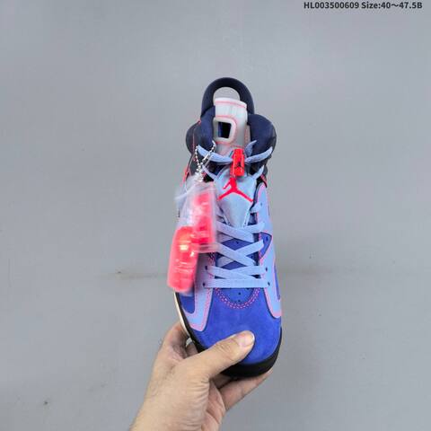 Jordan Air Jordan 6 Midnight Navy Blue Black Pink 40 47 5 Basketball - Men's (BS-65793)