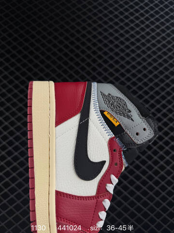 Jordan Air Jordan 1 Retro High OG Union LA Chicago Shadow Red White Black Grey Cream EU 36-45 Basketball Shoe - Unisex BS-80148