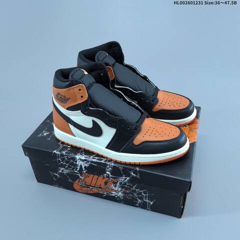 Jordan Air Jordan 1 High OG Shattered Backboard Black Orange White EU 36-47 5 Basketball - Unisex (BS-67166)