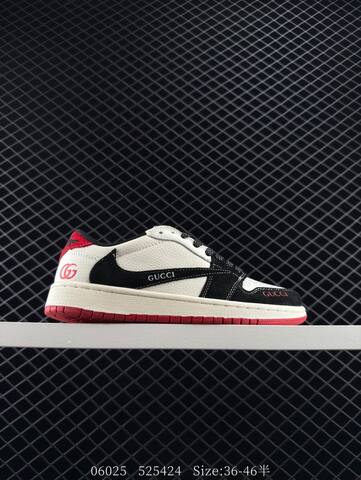 Jordan Air Jordan 1 Low Travis Scott Louis Vuitton Sail Navy Red Grey EU 36-46 Sneaker - Unisex (BS-81151)