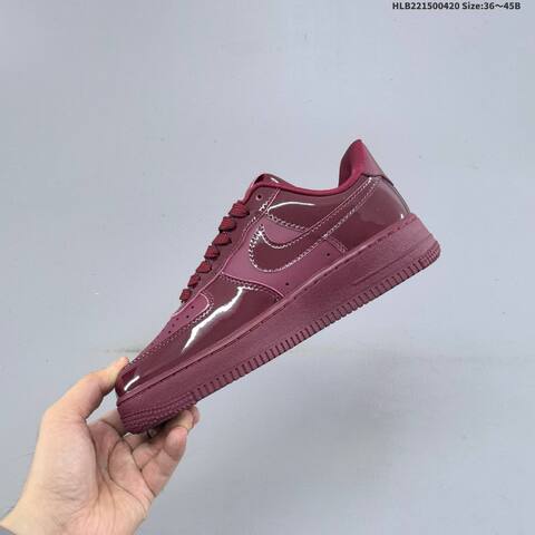 Nike Air Force 1 07 LV8 IO9970-638 Burgundy Gold EU 36-45 Sneaker - Unisex (BS-60624)