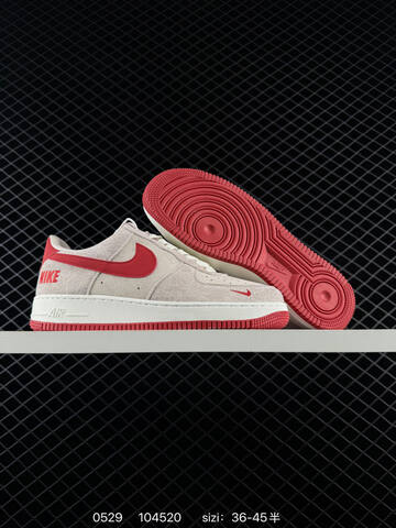 Nike Air Force 1 07 Low Beige White Red Gold EU 36-45 Skate - Unisex (BS-71132)