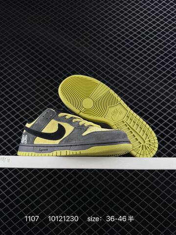 Nike SB Dunk Low Pro OG Supreme Purple Gray Black EU 36-46 5 Skate - Unisex (BS-74326)