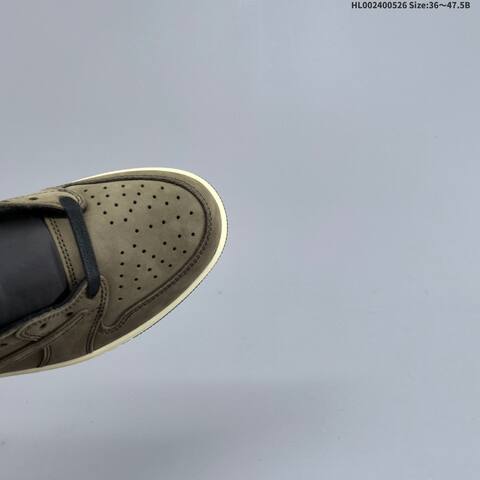 Jordan Air Jordan 1 Low Travis Scott Brown Black Cream 36 47 5B Lifestyle - Unisex (BS-65870)