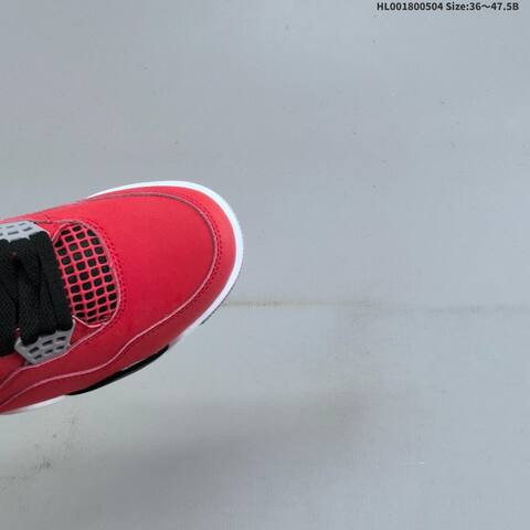 Jordan Air Jordan 4 Retro Toro Bravo Red Black White 36 47 5 Basketball - Unisex (BS-66051)