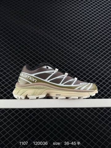 Salomon XT 6 S Lab Olive Brown Cream White EU 36-45 Trail Shoe Trail Running Sneakers - Unisex (BS-85932)