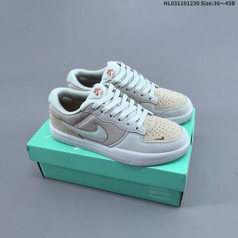 Nike SB Force 58 Light Grey White EU 36-45 Skate Shoe - Unisex BS-62326