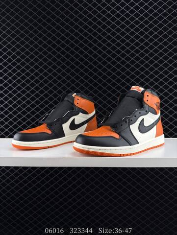 Jordan Air Jordan 1 Retro High OG DZ5485 008 Black White Orange EU 36-47 Basketball Shoe - Unisex BS-81200