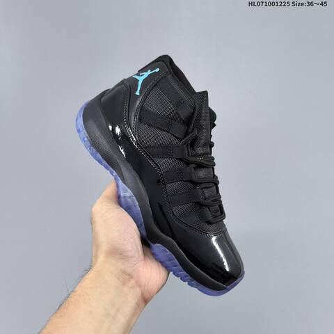 Jordan Air Jordan 11 Retro High Black Blue 36 45 Basketball - Unisex (BS-67275)