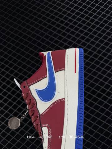 Nike Air Force 1 07 LV8 Burgundy Cream Blue EU 36-45 Lifestyle - Unisex (BS-74372)