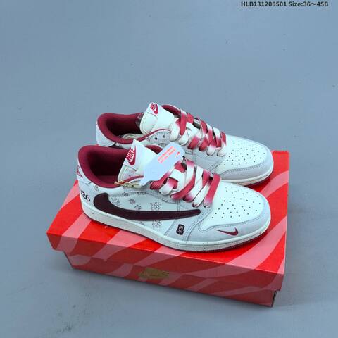Jordan Air Jordan 1 Low Sail Light Grey Navy Red EU 36-45 Basketball - Unisex (BS-66055)