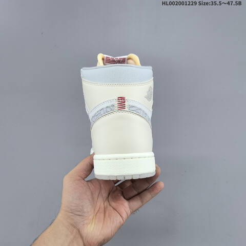 Jordan Air Jordan 1 High OG Sail University Red 35 5-47 5 Basketball - Unisex (BS-67206)