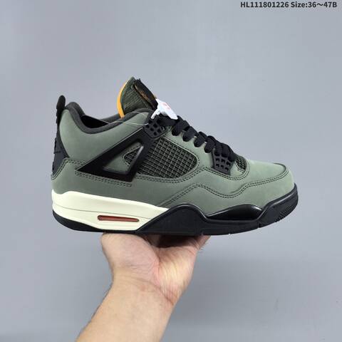 Jordan Air Jordan 4 Green Black Orange 36 47 Basketball - Unisex (BS-67267)