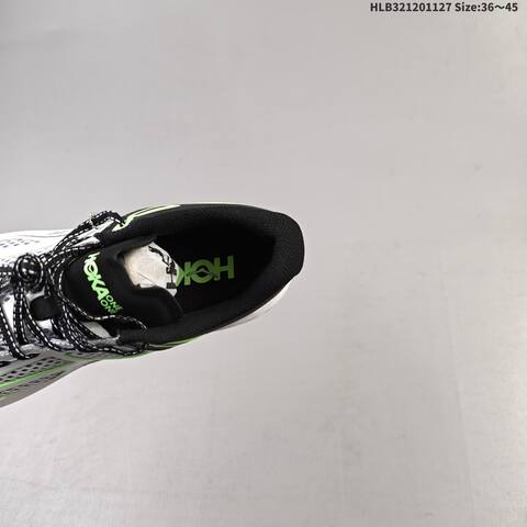 HOKA ONE ONE Clifton One9 White Black Neon Green EU 36-45 Running Shoe Running Sneakers - Unisex (BS-69442)
