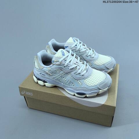 ASICS GEL-NYC White Pink Silver Cream EU 36-47 Running Shoe Running Sneakers - Unisex (BS-69021)