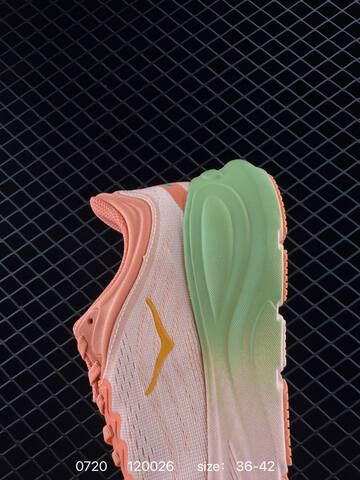 HOKA ONE ONE Bondi 9 Peach Orange Teal Yellow Gray EU 36-42 Running Shoe Running Sneakers - Unisex (BS-86547)