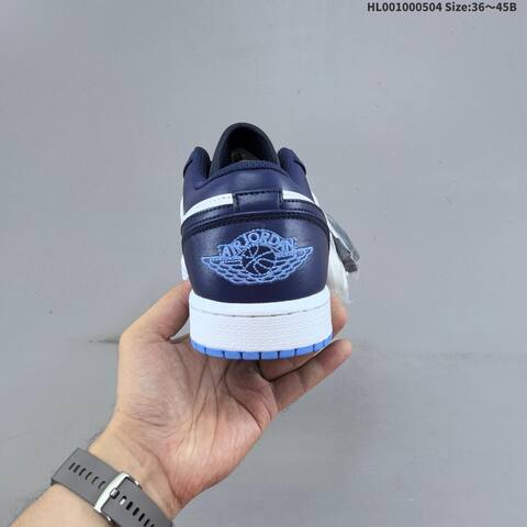 Jordan Air Jordan 1 Low Midnight Navy University Blue 36 45B Basketball - Women's (BS-66048)