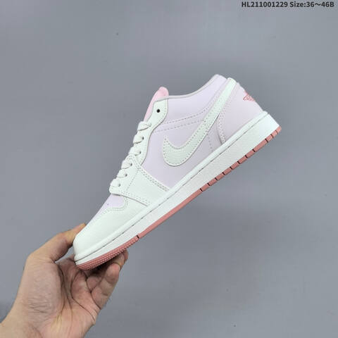 Jordan Air Jordan 1 Low Pink White Mint 36 46 Lifestyle - Unisex (BS-67200)