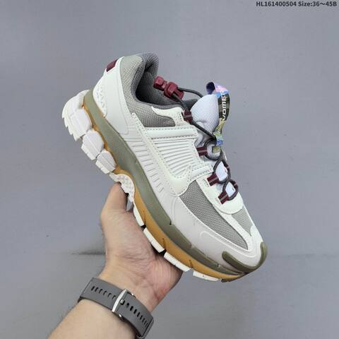 Nike Zoom Vomero Roam Off White Grey Olive Maroon EU 36-45 Running Shoe - Unisex BS-60517