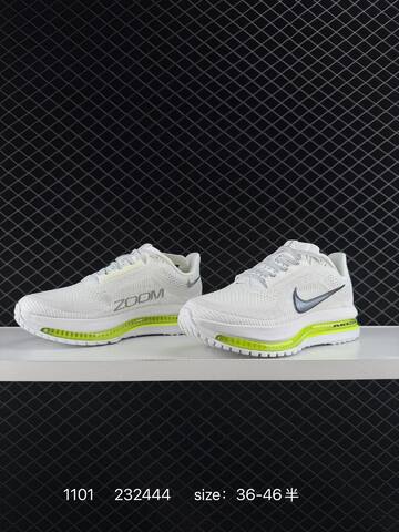 Nike Air Zoom Pegasus Premium White Grey With Neon Yellow Accents 36-46 5 Running - Unisex (BS-74437)