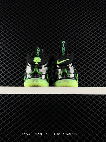Nike Air Foamposite One PRM Black Neon Green Silver EU 40-47 Basketball - Men s BS-71177