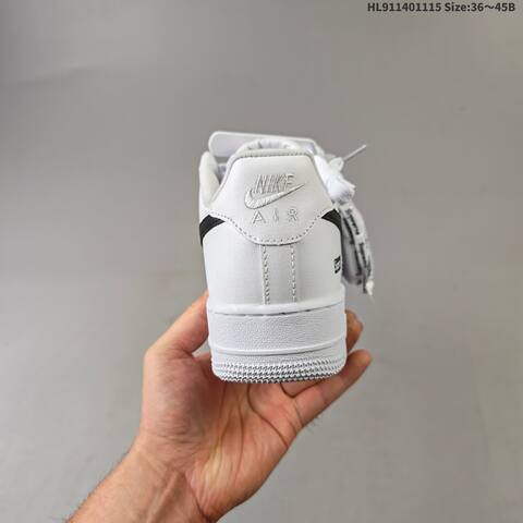 Nike Air Force 1 07 Supreme White Black EU 36-45 Sneaker - Unisex (BS-63670)
