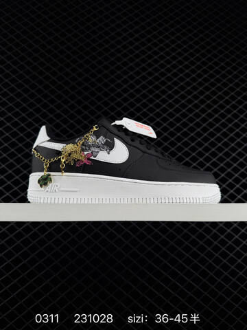 Nike Air Force 1 07 Pink Black White EU 36-45 Lifestyle - Unisex (BS-72685)