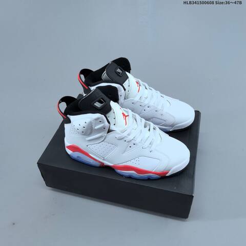 Jordan Air Jordan 6 Retro White Black Red Blue EU 36-47 Basketball - Unisex (BS-65800)