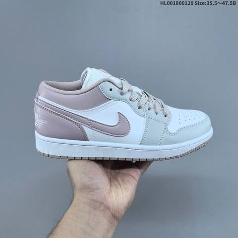 Jordan Air Jordan 1 Low White Gray Pink EU 35 5-47 5 Lifestyle - Unisex (BS-66914)