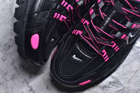 Nike P-6000 Black Pink Silver Running Shoe BS-59667