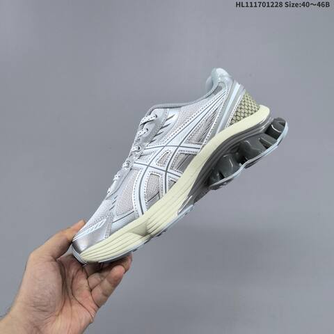 ASICS Gel-Kinetic Fluent Grey Silver Black Blue EU 40-46 Running Shoe Running Sneakers - Men's (BS-69116)