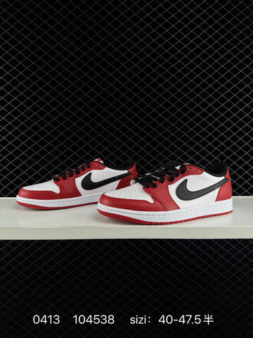Jordan Air Jordan 1 Low OG White Red Black EU 40-47 5 Basketball Shoe - Men's (BS-79489)