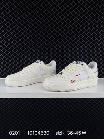 Nike Air Force 1 07 IQ1119-012 Sail White With Red Accents EU 36-45 Lifestyle - Unisex (BS-72854)