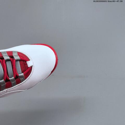 Jordan Air Jordan 10 Retro White Red Gray 40-47 5B Basketball - Men's (BS-65829)