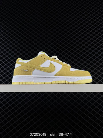 Nike Dunk Low White Light Yellow EU 36-47 Skate - Unisex (BS-70154)