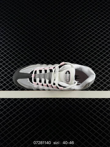 Nike Air Max 95 Black Grey White Pink 40-46 Running - Men's (BS-70055)