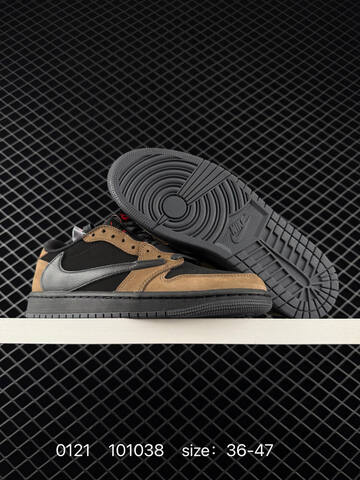 Jordan Air Jordan 1 Low Black Brown Red EU 36-47 Sneaker - Unisex (BS-79797)