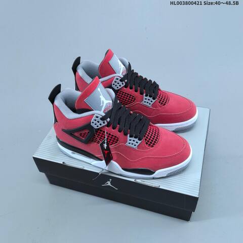 Jordan Air Jordan 4 Retro Toro Bravo Red Black White Grey EU 40-48 5 Basketball - Men's (BS-66104)