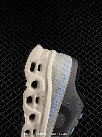 On Cloudmonster Grey Ivory Light Blue Black EU 36-45 Running Shoe Running Sneakers - Unisex (BS-85161)