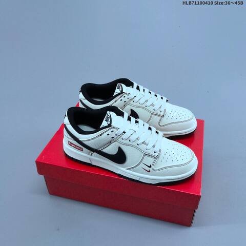 Nike Dunk SB Low Supreme Off White Navy Red Black EU 36-45 Skate Shoe - Unisex (BS-60848)
