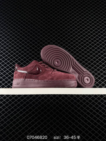 Nike Air Force 1 Low Burgundy Light Grey EU 36-45 Skate - Unisex (BS-70417)