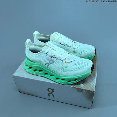 On Cloudsurfer Max White Green Blue Cream Black EU 36-45 Running Shoe Running Sneakers - Unisex BS-69674